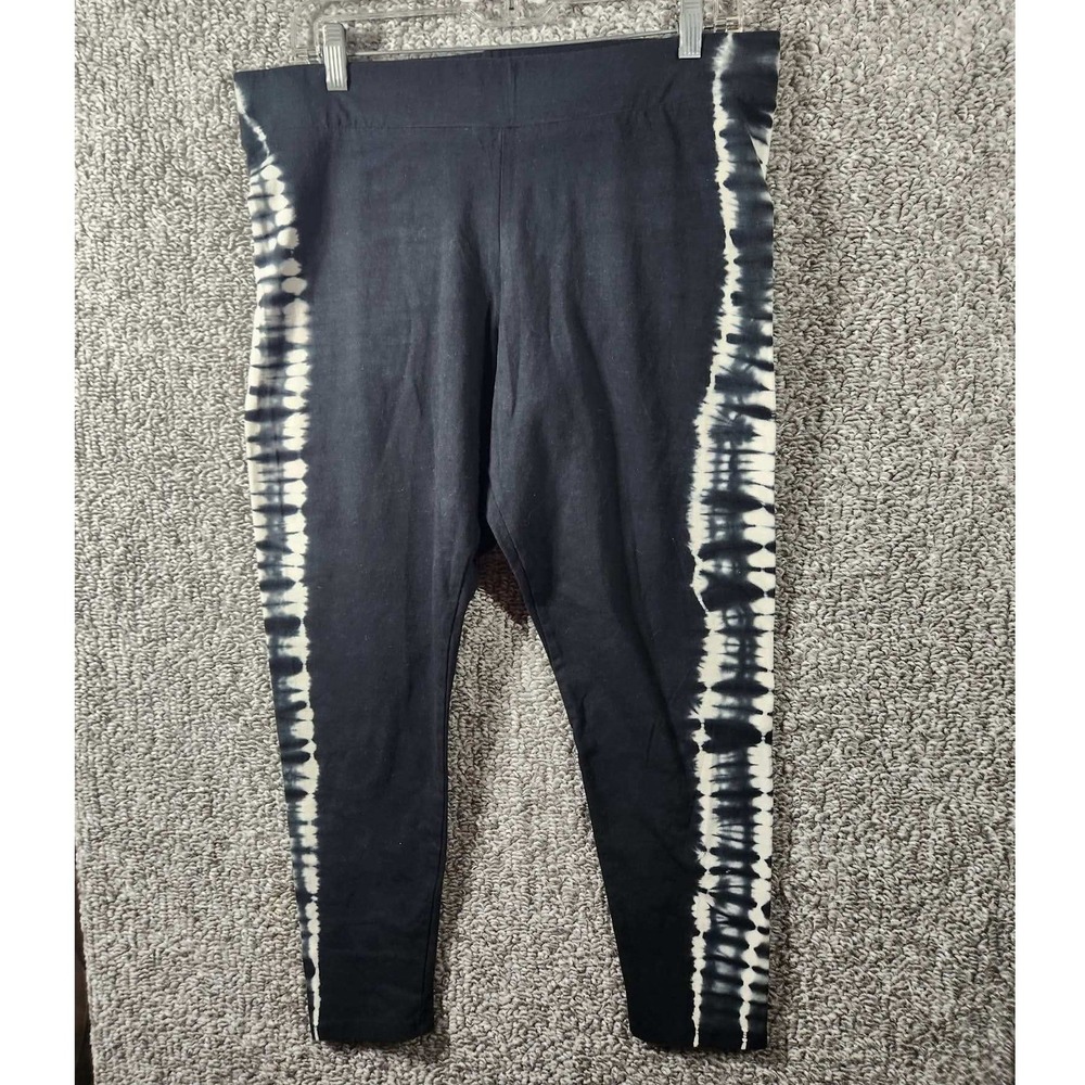 Torrid Leggings Black Tie Dye Stripe Casual Plus Size Women 2x